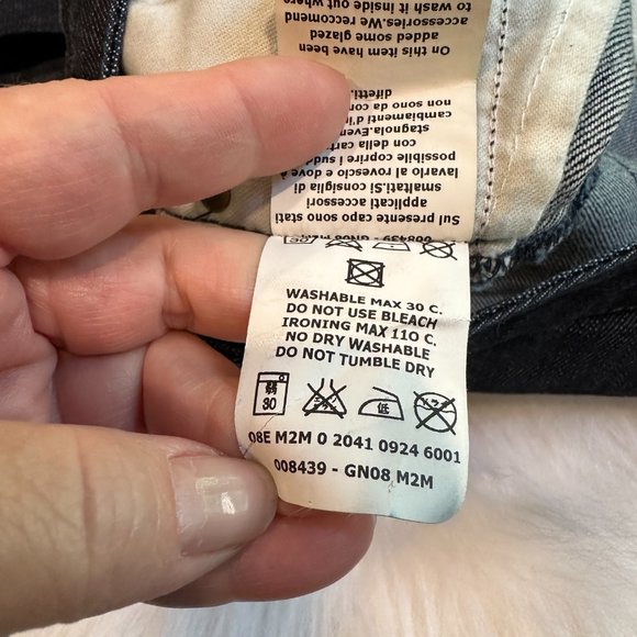 Frankie Morello Jeans Slim Straight Leg Gold Skull Crossbones Streetwear Size 28 - Picture 7 of 16